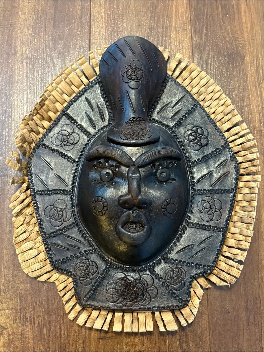 Cuban Handmade Ceramic Wall Mask art home decor